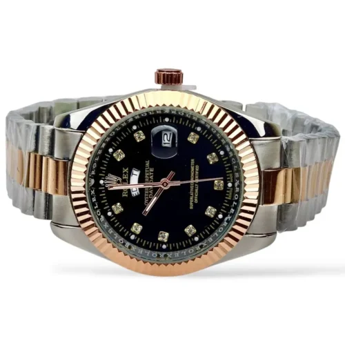 RLX Royal Day-Date | Two-Tone Rosegold & Steel Watch For Men's | 40mm Masterpiece - Image 3