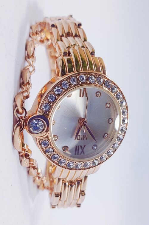 Watch Set for Girls Sparkle Charm Rose Gold - Image 4