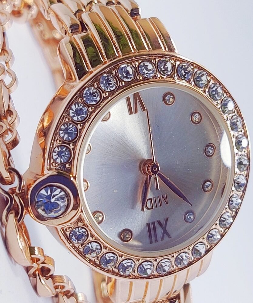 Watch Set for Girls Sparkle Charm Rose Gold