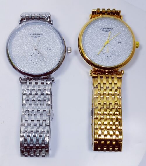 Elegant Longines Silver & Gold Men's Watches - Image 2