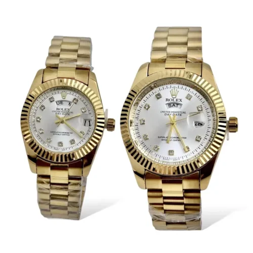 Royal Black Elegance Couple Watch - Image 6