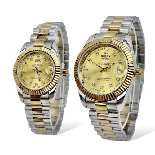 Royal Black Elegance Couple Watch - Image 5