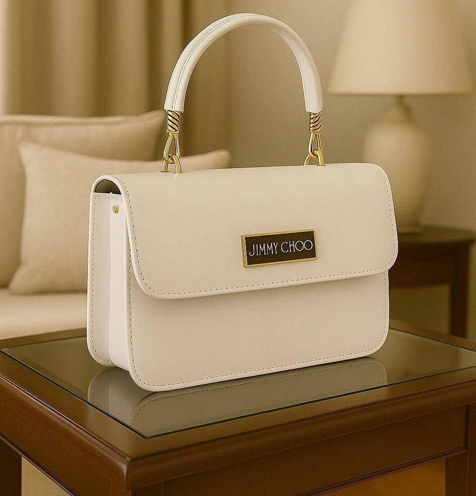 Elegant White Jimmy Choo Handbag